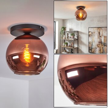 Koyoto Plafoniera, Lampada a sfera 25 cm Ramato, 1-Luce