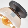 Koyoto Plafoniera, Lampada a sfera 25 cm Ambrato, Chiaro, 1-Luce