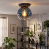 Koyoto Plafoniera, Lampada a sfera 25 cm Blu, Chiaro, 1-Luce