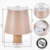 Salgadinho Lampada da tavolo per esterno, Lampada da tavolo LED Sabbia, 1-Luce