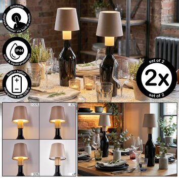 Salgadinho Lampada da tavolo per esterno, Lampada da tavolo LED Sabbia, 1-Luce