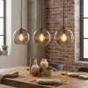 Koyoto Lampadario a sospensione, Lampada a sospensione Grigio fumo, 3-Luci