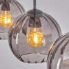 Koyoto Lampadario a sospensione, Lampada a sospensione Grigio fumo, 3-Luci