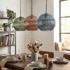 Koyoto Lampadario a sospensione, Lampada a sfera, Lampada a sospensione 30 cm Blu, Verde, Ramato, 3-Luci