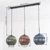Koyoto Lampadario a sospensione, Lampada a sfera, Lampada a sospensione 30 cm Blu, Verde, Ramato, 3-Luci