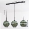Koyoto Lampadario a sospensione, Lampada a sfera, Lampada a sospensione 30 cm Verde, 3-Luci