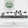 Koyoto Lampadario a sospensione, Lampada a sfera, Lampada a sospensione 30 cm Verde, 3-Luci