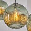 Koyoto Lampadario a sospensione, Lampada a sfera, Lampada a sospensione 30 cm Verde, 3-Luci