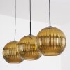 Koyoto Lampadario a sospensione, Lampada a sfera, Lampada a sospensione 30 cm Oro, 3-Luci