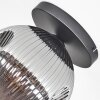 Ripoll Plafoniera, Lampada a sfera Grigio fumo, 1-Luce
