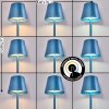Salgadinho Lampada da tavolo per esterno, Lampada da tavolo LED Blu, 1-Luce