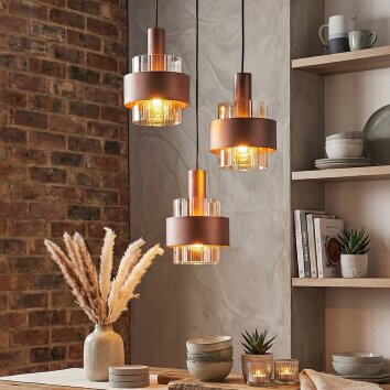 Traak Lampadario a sospensione, Lampada a sospensione Nero, 3-Luci