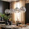 Ripoll Lampadario a sospensione, Lampada a sfera, Lampada a sospensione Chiaro, Grigio fumo, 4-Luci