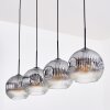 Ripoll Lampadario a sospensione, Lampada a sfera, Lampada a sospensione Chiaro, Grigio fumo, 4-Luci