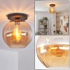 Koyoto Plafoniera, Lampada a sfera 30 cm Ambrato, 1-Luce