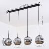 Ripoll Lampadario a sospensione, Lampada a sfera, Lampada a sospensione Cromo, Grigio fumo, 4-Luci