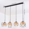 Ripoll Lampadario a sospensione, Lampada a sfera, Lampada a sospensione Ambrato, Chiaro, 4-Luci