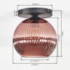 Koyoto Plafoniera, Lampada a sfera 25 cm Ramato, 1-Luce