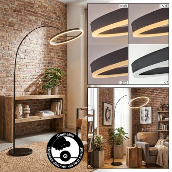 Sulen Lampada da terra LED Nero, 1-Luce