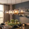 Ripoll Lampadario a sospensione, Lampada a sfera, Lampada a sospensione Ambrato, Chiaro, Grigio fumo, 4-Luci