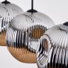Ripoll Lampadario a sospensione, Lampada a sfera, Lampada a sospensione Cromo, Grigio fumo, 4-Luci