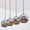 Ripoll Lampadario a sospensione, Lampada a sfera, Lampada a sospensione Cromo, Grigio fumo, 4-Luci