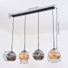 Ripoll Lampadario a sospensione, Lampada a sfera, Lampada a sospensione Ambrato, Grigio fumo, 4-Luci