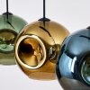Ripoll Lampadario a sospensione, Lampada a sfera, Lampada a sospensione Blu, Oro, Verde, 4-Luci