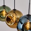 Ripoll Lampadario a sospensione, Lampada a sfera, Lampada a sospensione Blu, Oro, Verde, 4-Luci