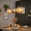 Ripoll Lampadario a sospensione, Lampada a sfera, Lampada a sospensione Ambrato, Grigio fumo, 3-Luci