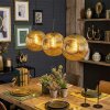 Ripoll Lampadario a sospensione, Lampada a sfera, Lampada a sospensione Oro, 3-Luci