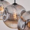 Ripoll Lampadario a sospensione, Lampada a sfera, Lampada a sospensione Cromo, Chiaro, Grigio fumo, 4-Luci