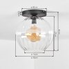 Koyoto Plafoniera, Lampada a sfera 30 cm Chiaro, 1-Luce
