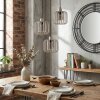 Molan Lampadario a sospensione, Lampada a sospensione, Lampada a sospensione a cluster Sabbia, 3-Luci