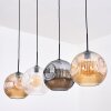 Ripoll Lampadario a sospensione, Lampada a sfera, Lampada a sospensione Ambrato, Chiaro, Grigio fumo, 4-Luci