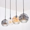 Ripoll Lampadario a sospensione, Lampada a sfera, Lampada a sospensione Ambrato, Chiaro, Grigio fumo, 4-Luci