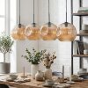 Ripoll Lampadario a sospensione, Lampada a sfera, Lampada a sospensione Ambrato, 4-Luci