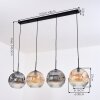 Ripoll Lampadario a sospensione, Lampada a sfera, Lampada a sospensione Ambrato, Chiaro, Grigio fumo, 4-Luci