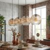 Ripoll Lampadario a sospensione, Lampada a sfera, Lampada a sospensione Ambrato, Chiaro, 4-Luci