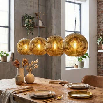 Ripoll Lampadario a sospensione, Lampada a sfera, Lampada a sospensione Oro, 4-Luci