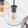 Koyoto Lampadario a sospensione, Lampada a sfera, Lampada a sospensione Ambrato, Chiaro, Grigio fumo, 3-Luci