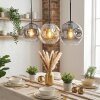 Ripoll Lampadario a sospensione, Lampada a sfera, Lampada a sospensione Ambrato, Chiaro, Grigio fumo, 3-Luci