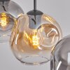 Ripoll Lampadario a sospensione, Lampada a sfera, Lampada a sospensione Ambrato, Chiaro, Grigio fumo, 3-Luci