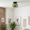 Koyoto Plafoniera, Lampada a sfera 30 cm Verde, Chiaro, 1-Luce