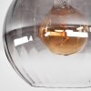 Koyoto Plafoniera, Lampada a sfera 30 cm Chiaro, Grigio fumo, 1-Luce