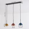 Koyoto Lampadario a sospensione, Lampada a sfera, Lampada a sospensione Blu, Oro, Chiaro, Ramato, 3-Luci