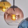 Koyoto Lampadario a sospensione, Lampada a sfera, Lampada a sospensione Blu, Oro, Chiaro, Ramato, 3-Luci