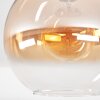 Koyoto Plafoniera, Lampada a sfera 30 cm Ambrato, Chiaro, 1-Luce