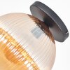 Koyoto Plafoniera, Lampada a sfera 30 cm Ambrato, 1-Luce