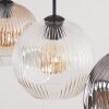 Ripoll Lampadario a sospensione, Lampada a sfera, Lampada a sospensione Ambrato, Chiaro, Grigio fumo, 3-Luci